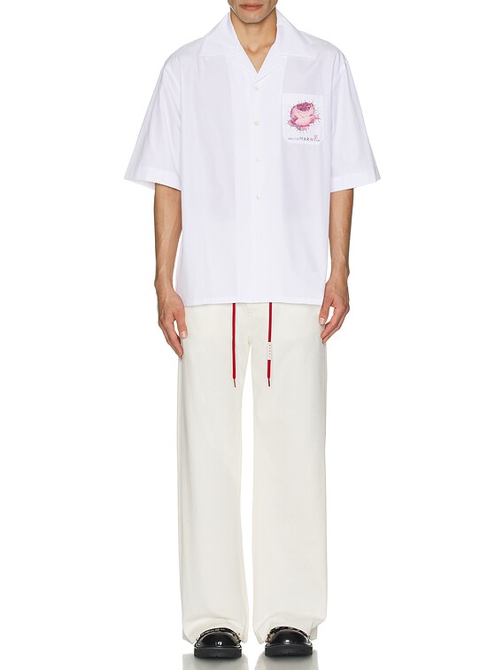 パンツ MARNI FW23 TROUSERS (PAMA0449U0.UTV990 00W01 LILY WHITE) Drawstring Trousers - Lily White – Feature