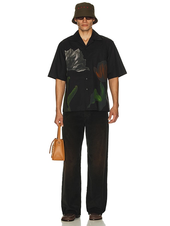 MARNI ブラック フラワーベスト MARNI ブラック フラワーベスト