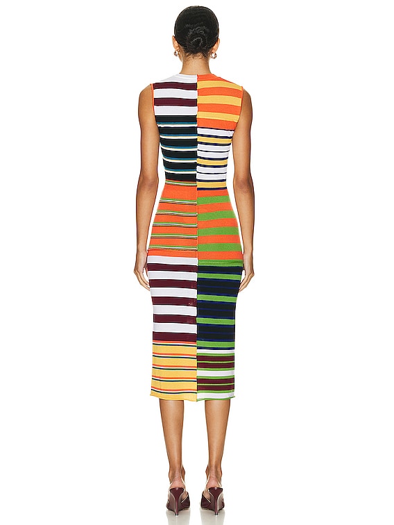 ワンピース MARNI SS25 MIDI DRESS (ABMA1447A0 UTSG31 AUV19) Marni Sleeveless Midi Dress in Multicolor | FWRD