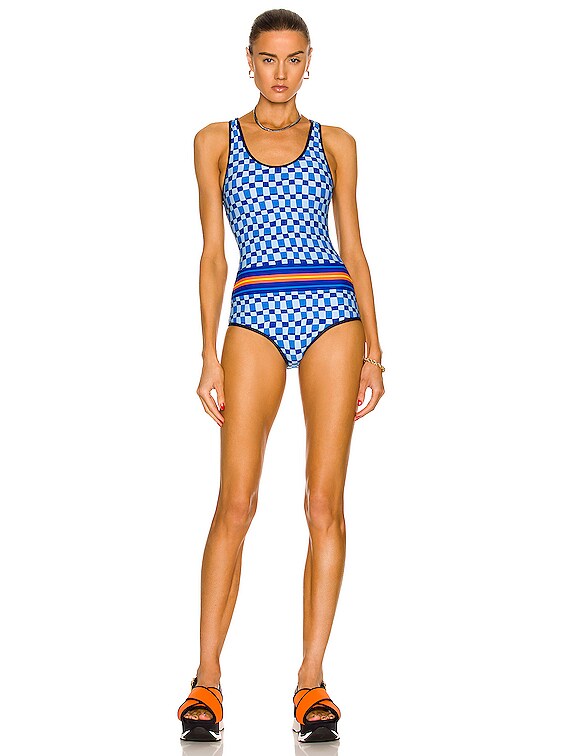 Marni One Piece Swimsuit in Aluminum | FWRD