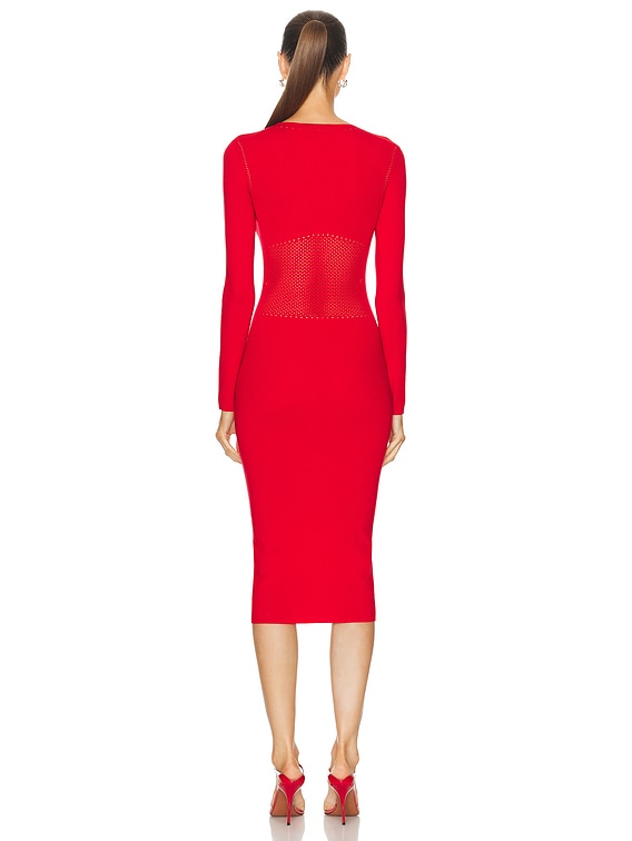 Max Mara Comica Dress in Red | FWRD