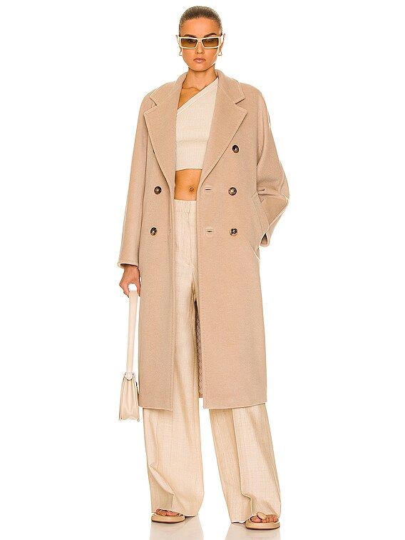 【関税&送料込】Max Mara Sand Wool Agosto Coat Sand color wool coat | Max Mara