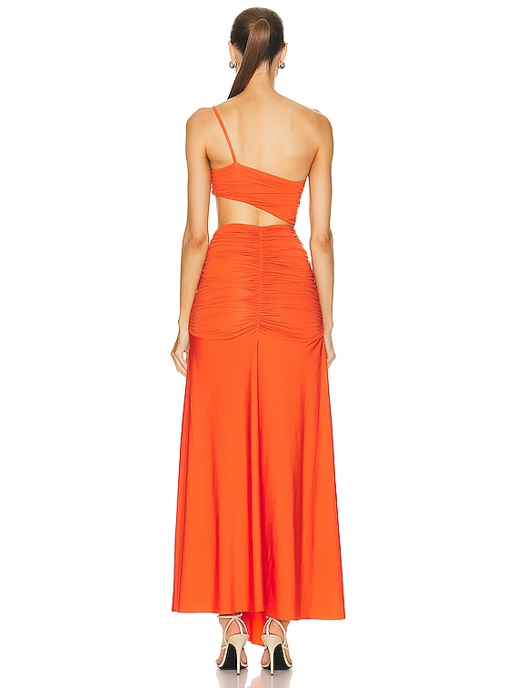 maygel coronel orange dress Maygel Coronel Fermina Dress in Tangerine