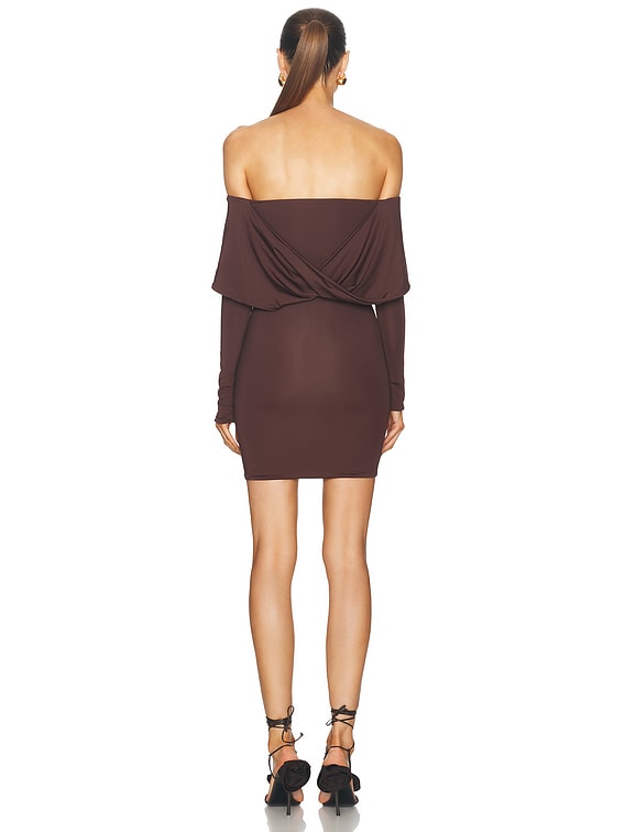 Maygel Coronel Leone Dress in Brown