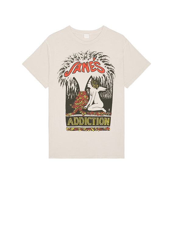 Madeworn Janes Addiction T-Shirt in Vintage White | FWRD