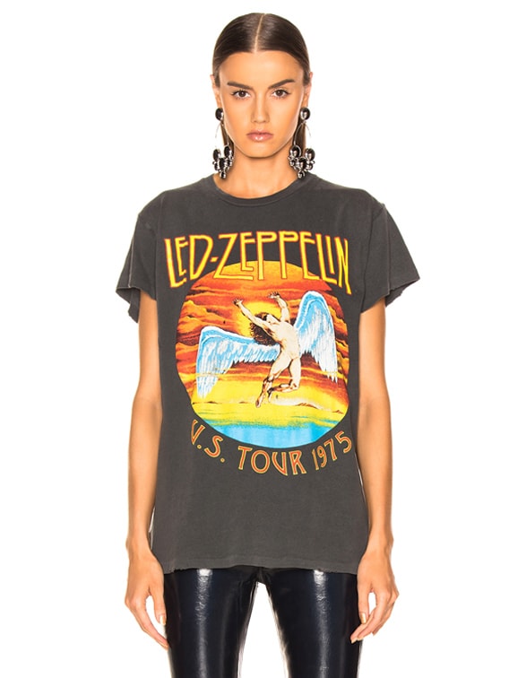 Madeworn Led Zeppelin U.S. Tour 1975 Crew Tee in Pigment | FWRD