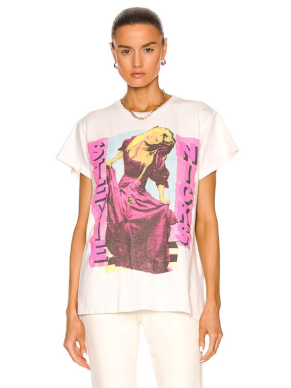 【入手困難】MADE WORN グランジ Stevie Nicks Tシャツ S Madeworn Stevie Nicks Tee in Off White | FWRD