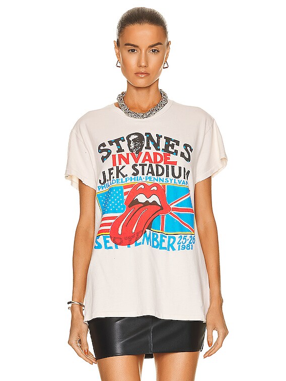 Madeworn The Rolling Stones Tee in Off White | FWRD