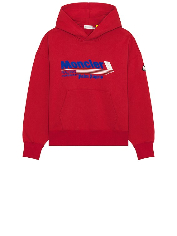 Moncler Genius X Palm Angels Hoody in Red FWRD