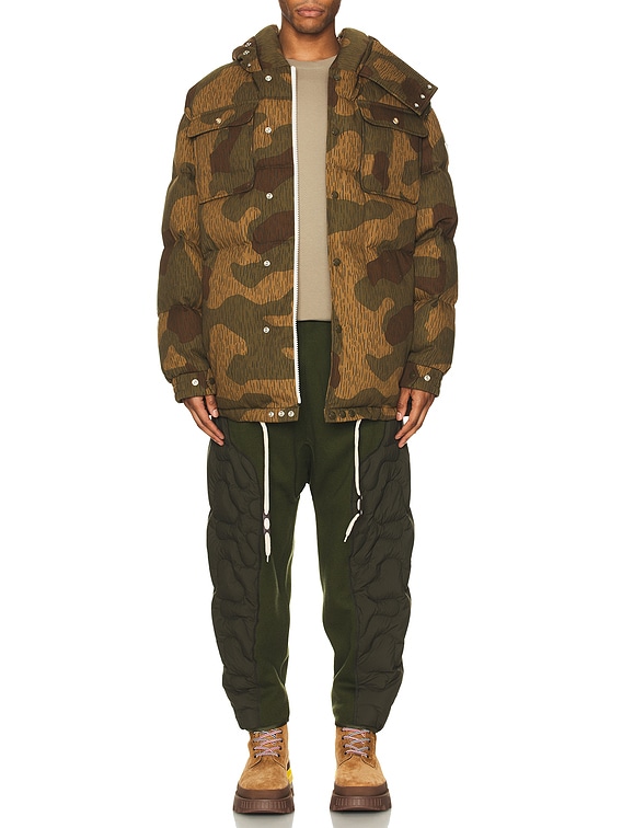 Moncler Genius x Palm Angels Mandelbrot Long Parka in Olive | FWRD
