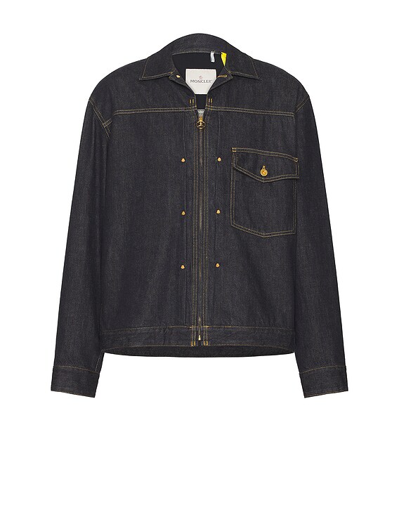 Moncler Genius X Mercedes Benz By Nigo Nepit Jacket in Blue Denim