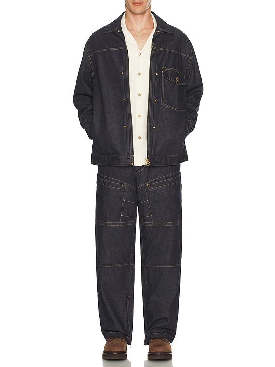Moncler Genius X Mercedes Benz By Nigo Nepit Jacket in Blue Denim