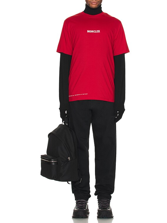Moncler Genius x Fragment SS T-Shirt in Red | FWRD