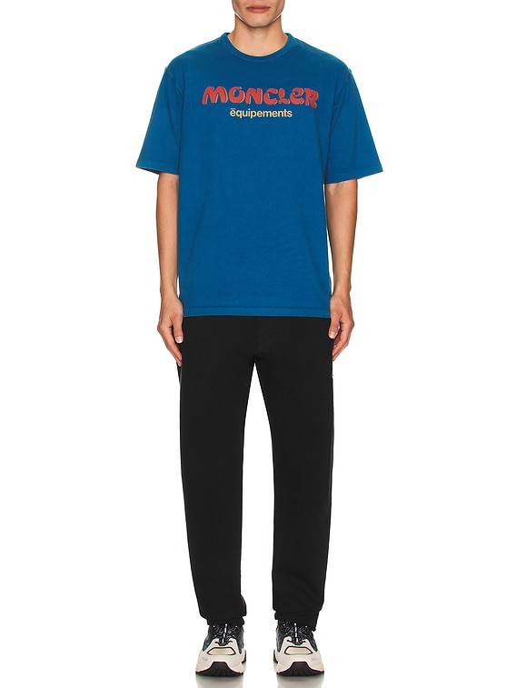 Moncler Genius Moncler x Salehe Bembury Logo T-Shirt in Blue Moncler Genius Moncler x Salehe Bembury Logo T-Shirt in Blue