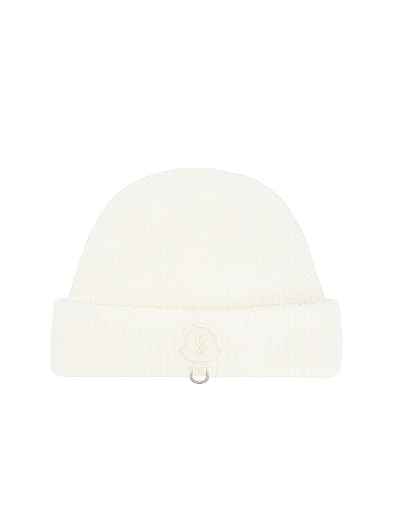 Moncler Genius X Willow Smith Wool Beanie in Cream | FWRD