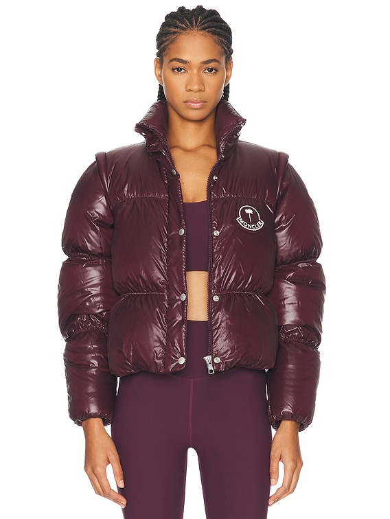 Moncler Genius x Palm Angels Noella Jacket in Dark Mahogany | FWRD