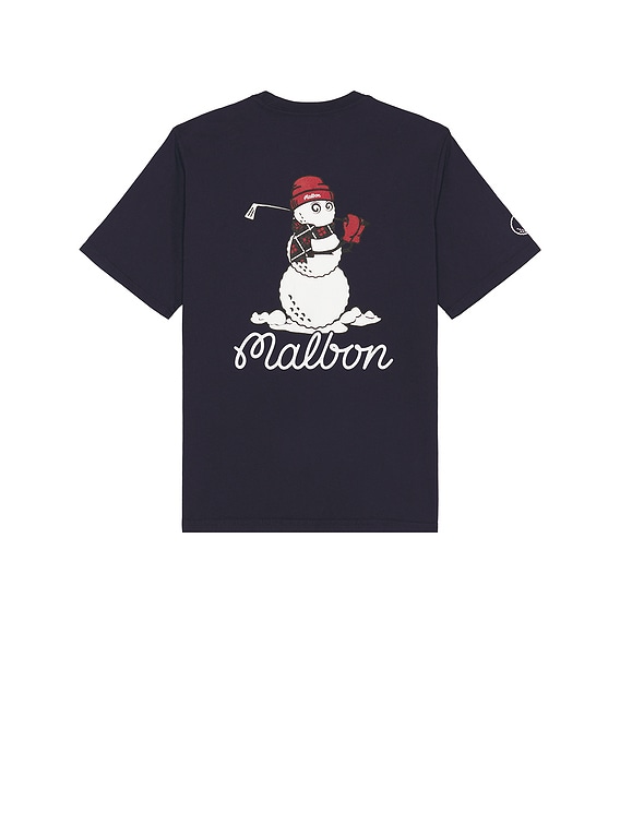 Malbon x REVOLVE Snowman Buckets T-Shirt in Navy | FWRD