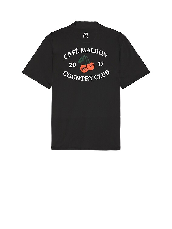 malbon golfポロシャツ ゴルフウェア Malbon Golf PERFORMANCE ポロシャツ - Black | FWRD