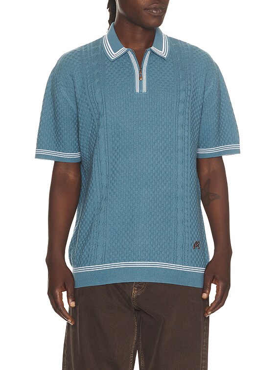 Malbon Navarro Polo in Aegean Blue | FWRD