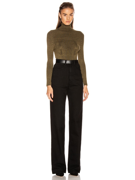 Mara Hoffman Mida Sweater in Black & Olive | FWRD