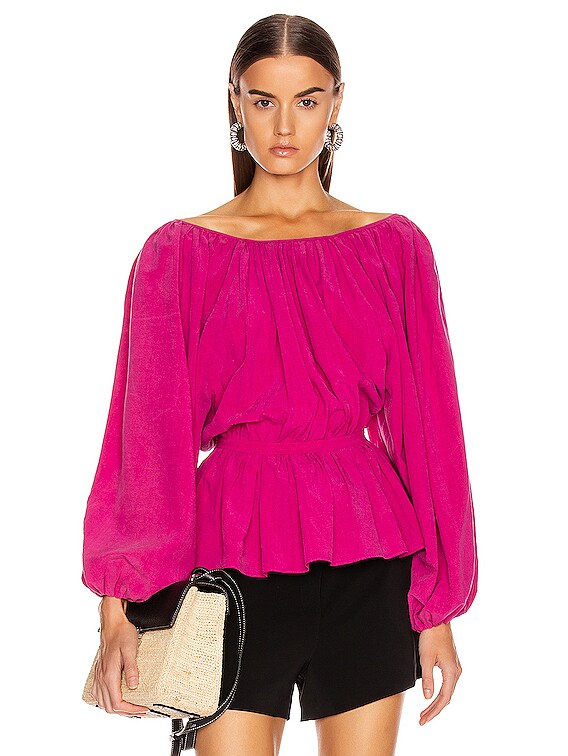 Mara Hoffman Maud Top in Hot Pink | FWRD