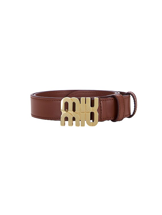 Leather belt - Collection Collections | Miu Miu
