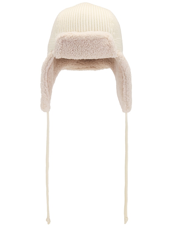 Miu Miu Trapper Hat in White | FWRD