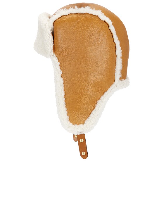 Miu Miu Trapper Hat in Cognac & Naturale | FWRD