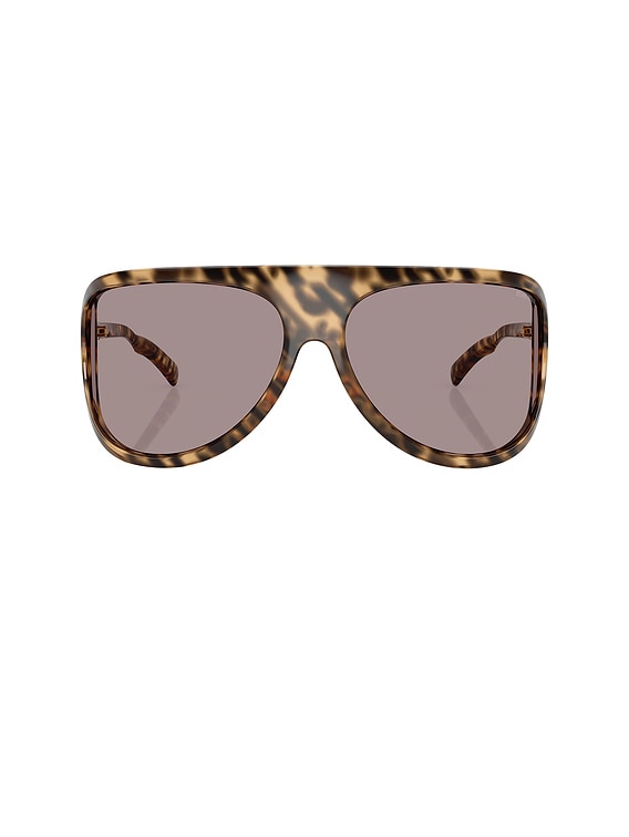 2000s MIU MIU 06GS shield sunglasses y2k rounded blue