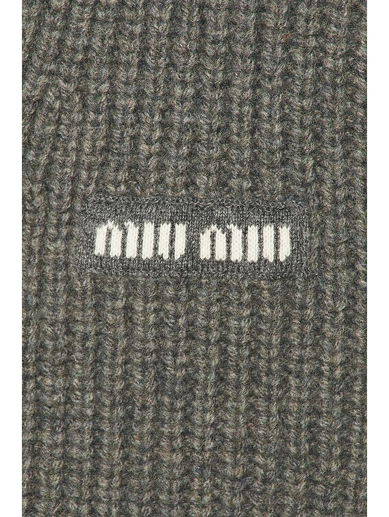 Miu Miu Cashmere Cardigan in Ardesia | FWRD