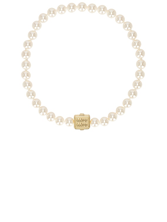 Miu miu pearl necklace discount