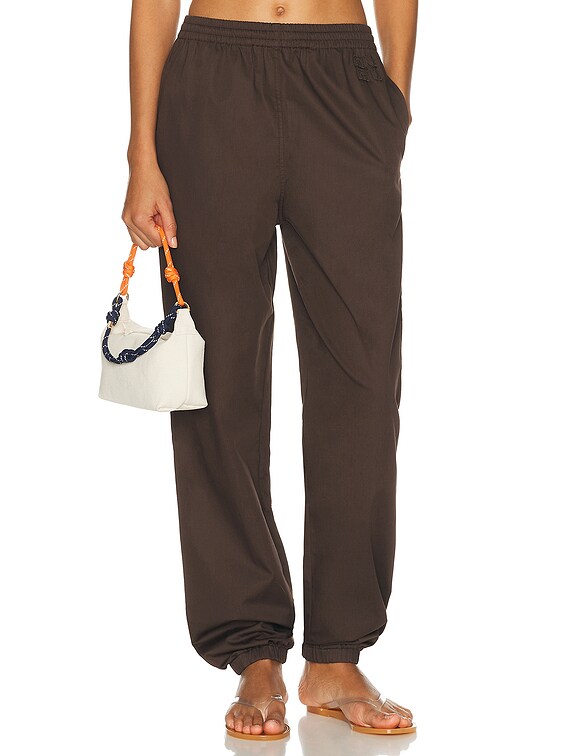 Miu Miu Track Pant in Cacao & Kaki | FWRD
