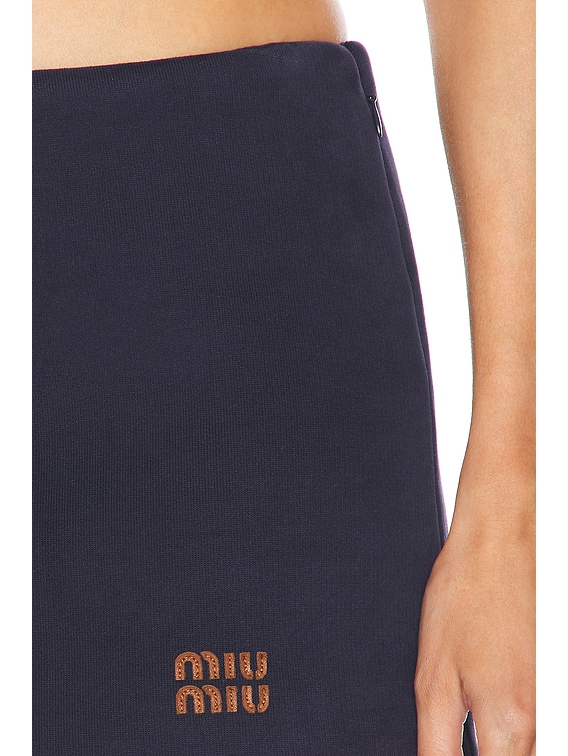 Miu Miu Mini Skirt in Blue | FWRD