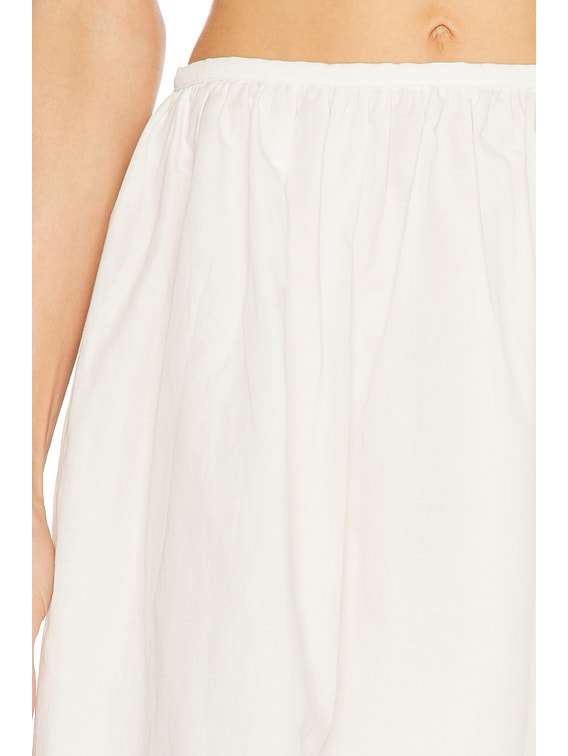 【関税&送料込】Miu Miu White Stretch Terry Fabric Skirt Miu Miu Mini Skirt in Bianco | FWRD