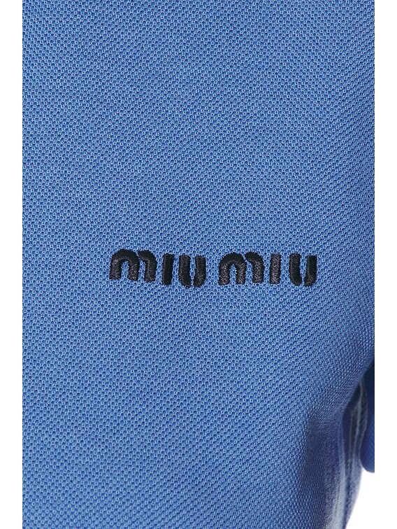 Miu Miu Cropped T-Shirt in Pervinca | FWRD
