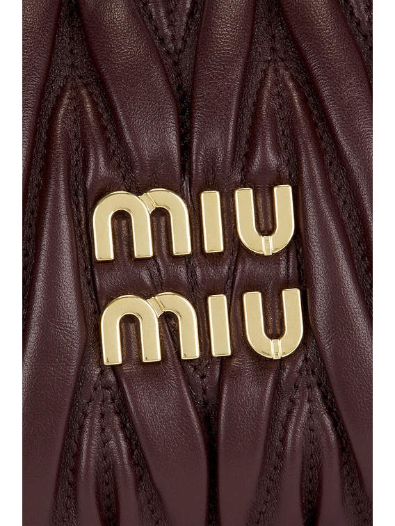 ショルダーバッグ・ポシェット MIU MIU CROSSBODY BAGS RADICA Miu Miu Blue Matelassé Leather Flap Crossbody Bag – SO. by