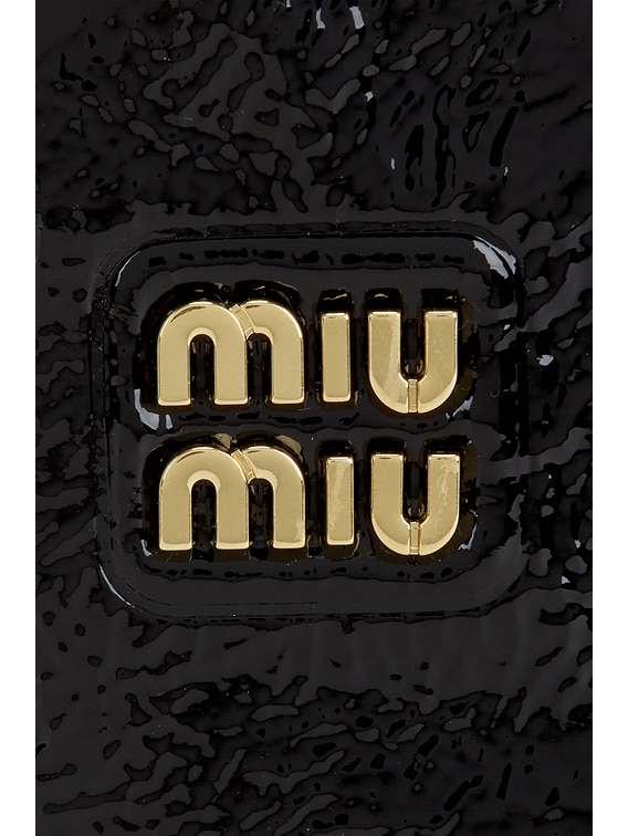 Miu Miu Naplak Contenitori Bag in Nero | FWRD