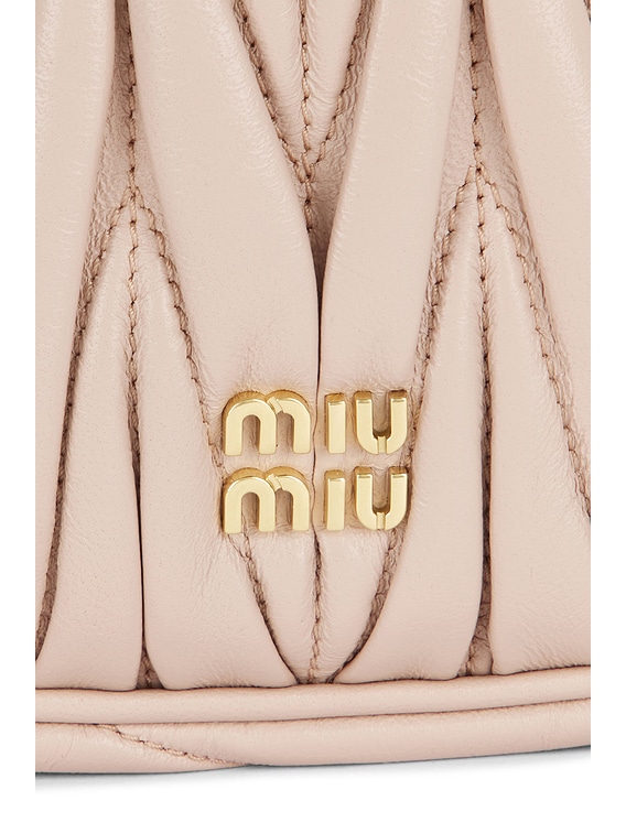 miu miu ブリーフ サイズ36 (XS~S) Miu Miu Matelasse Contenitori Pouch in Cipria | FWRD