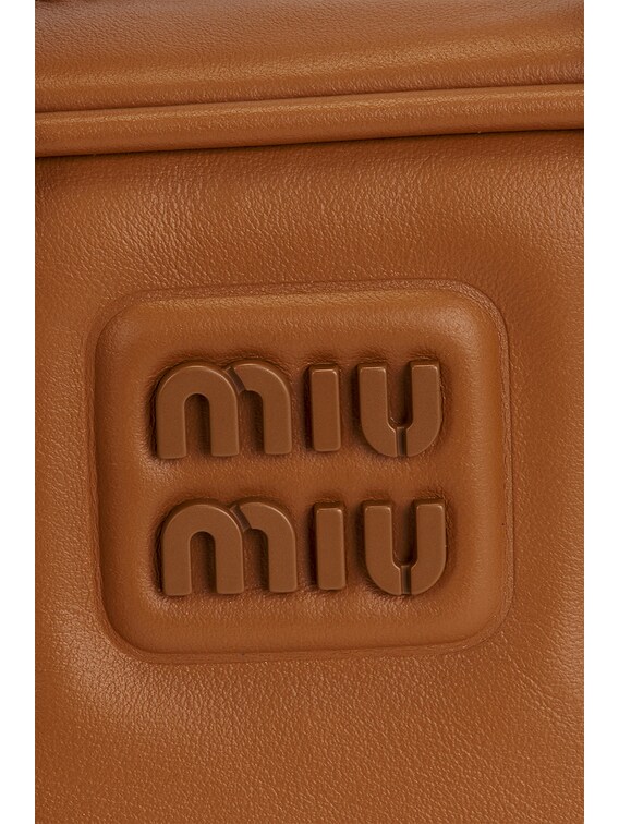Miu Miu Arcadie Softy Padded Bag in Cognac | FWRD
