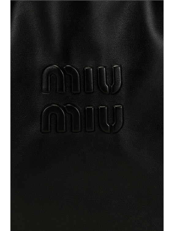 Miu Miu Softy Shoulder Bag in Black