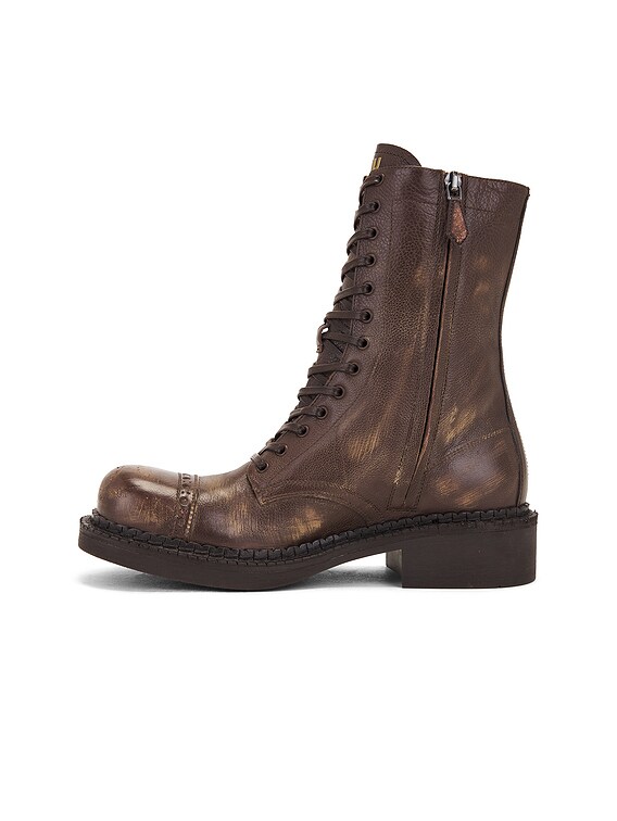 Miu Miu Combat Boot in Cacao | FWRD