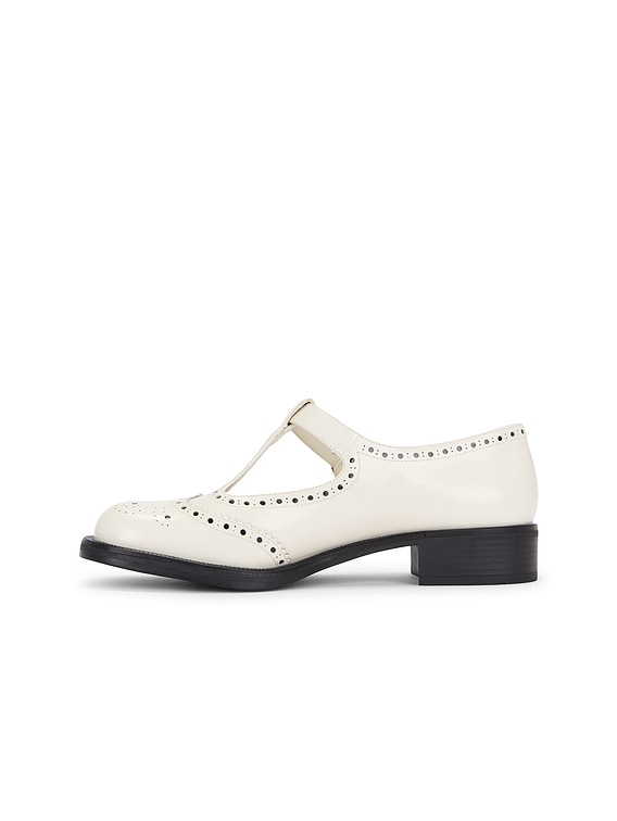 Miu Miu Mary Jane in Ivory & Nero | FWRD