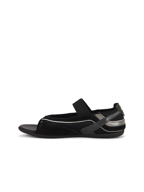 Miu Miu Sneaker Sandal in Nero & Anthracite | FWRD