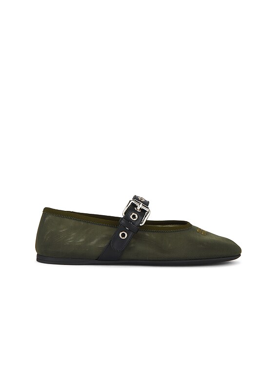 フラットシューズ MIU MIU Woman Ballet flats Green 5F794DFDX05QU6 F0393 MIU MIU Woman Ballet flats Green 5F794DFDX05QU6 F0393 靴