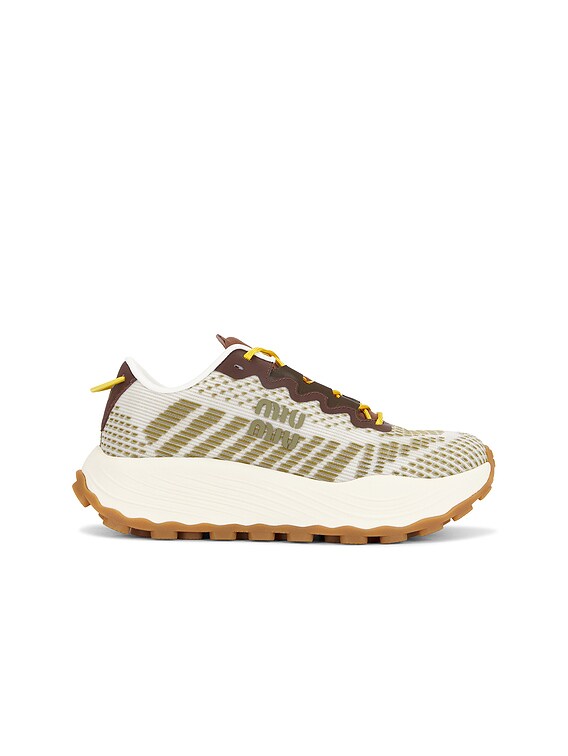 Miu Miu Energy Tech Sneaker in Edera | FWRD