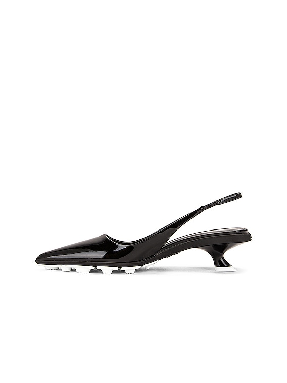 Miu Miu Slingback Kitten Heels in Nero | FWRD