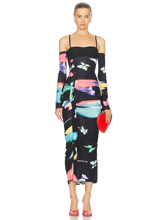 ワンピース Moschino Jeans Mesh Dress With Logo Printed Mesh Cover-up Dress by Moschino Jeans | Rent the Runway