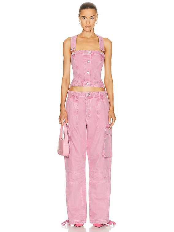 Moschino Jeans Sleeveless Top in Pink | FWRD