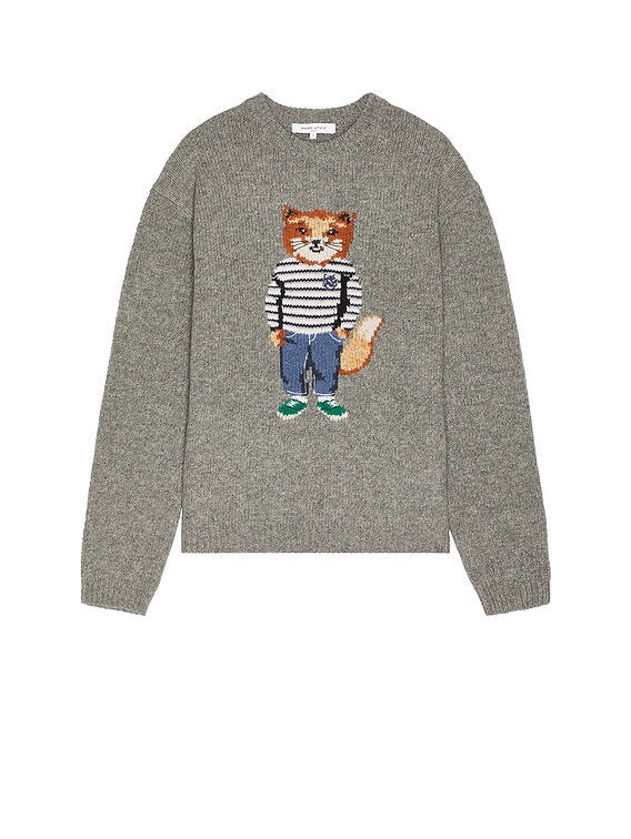 Maison Kitsune セーター - Medium Grey Melange | FWRD