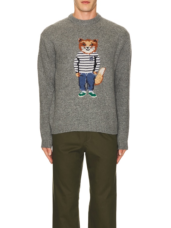 Maison Kitsune セーター - Medium Grey Melange | FWRD